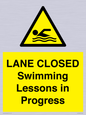 WL10260: LANE CLOSED Swimming Lessons in Progress