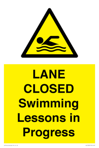 WL10260: LANE CLOSED Swimming Lessons in Progress