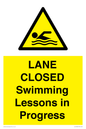 WL10260: LANE CLOSED Swimming Lessons in Progress