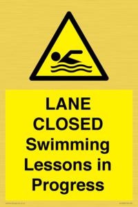 WL10260: LANE CLOSED Swimming Lessons in Progress