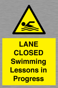 WL10260: LANE CLOSED Swimming Lessons in Progress