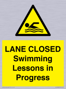 WL10260: LANE CLOSED Swimming Lessons in Progress