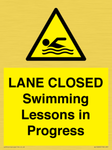 WL10260: LANE CLOSED Swimming Lessons in Progress