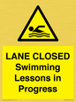 WL10260: LANE CLOSED Swimming Lessons in Progress
