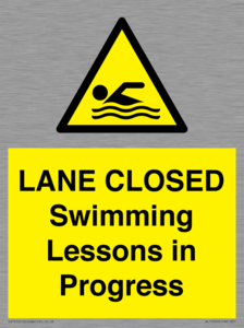 WL10260: LANE CLOSED Swimming Lessons in Progress