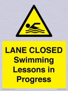 WL10260: LANE CLOSED Swimming Lessons in Progress