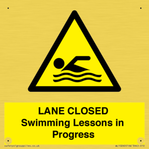 WL10260: LANE CLOSED Swimming Lessons in Progress
