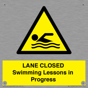 WL10260: LANE CLOSED Swimming Lessons in Progress