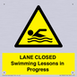 WL10260: LANE CLOSED Swimming Lessons in Progress