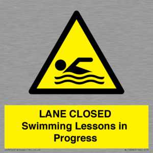 WL10260: LANE CLOSED Swimming Lessons in Progress