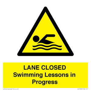 WL10260: LANE CLOSED Swimming Lessons in Progress