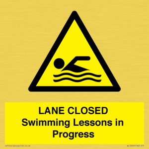 WL10260: LANE CLOSED Swimming Lessons in Progress