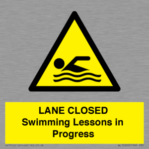 WL10260: LANE CLOSED Swimming Lessons in Progress