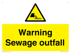 WL10604: Warning Sewage outfall