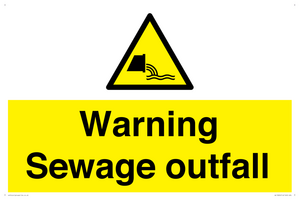 WL10604: Warning Sewage outfall