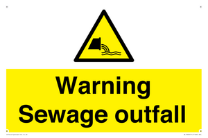 WL10604: Warning Sewage outfall