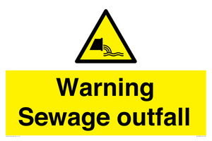 WL10604: Warning Sewage outfall