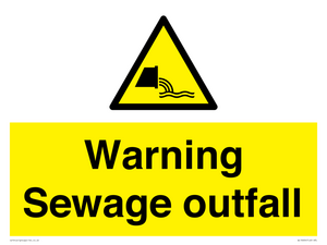 WL10604: Warning Sewage outfall