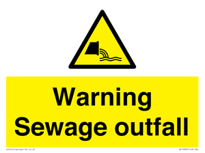 WL10604: Warning Sewage outfall