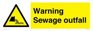 WL10604: Warning Sewage outfall