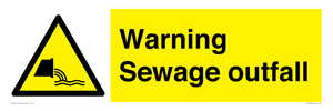 WL10604: Warning Sewage outfall