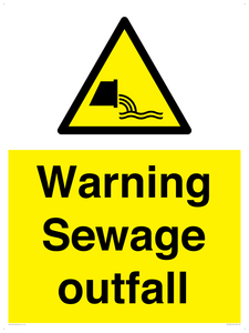 WL10604: Warning Sewage outfall