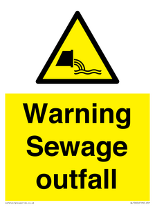 WL10604: Warning Sewage outfall