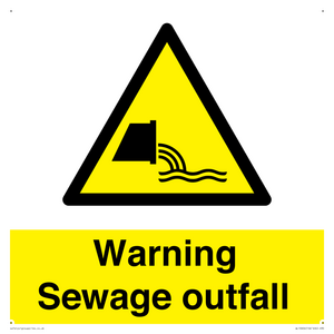 WL10604: Warning Sewage outfall
