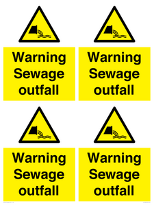 WL10604: Warning Sewage outfall