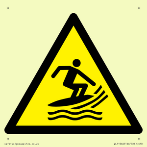 WL11966: W046 Warning: Surf craft area