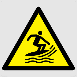WL11966: W046 Warning: Surf craft area