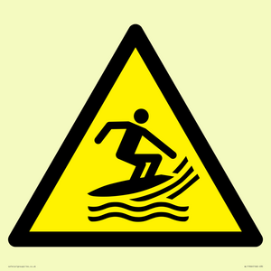 WL11966: W046 Warning: Surf craft area
