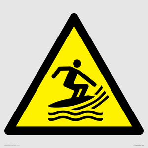 WL11966: W046 Warning: Surf craft area