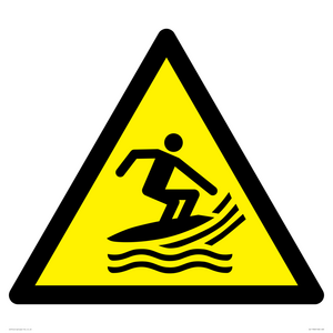 WL11966: W046 Warning: Surf craft area