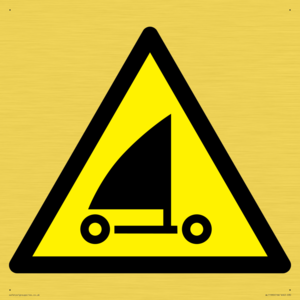 WL11990: W059 Warning: Sand yachting