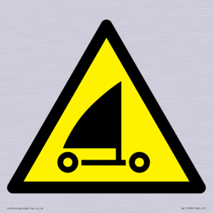 WL11990: W059 Warning: Sand yachting