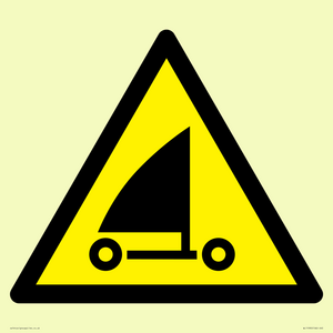 WL11990: W059 Warning: Sand yachting