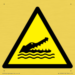 WL12006: W067 Warning: Crocodiles, alligators or caymans