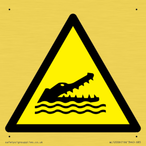 WL12006: W067 Warning: Crocodiles, alligators or caymans