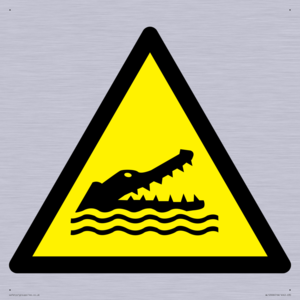 WL12006: W067 Warning: Crocodiles, alligators or caymans