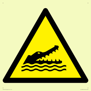 WL12006: W067 Warning: Crocodiles, alligators or caymans