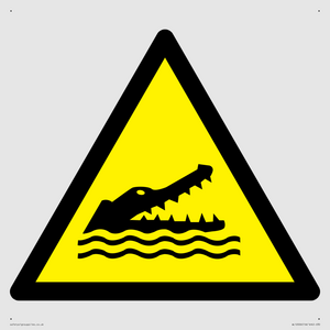 WL12006: W067 Warning: Crocodiles, alligators or caymans