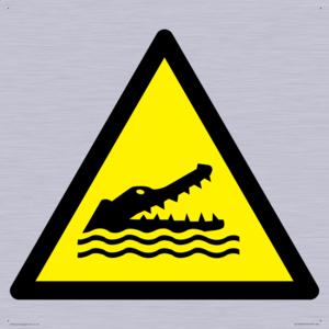 WL12006: W067 Warning: Crocodiles, alligators or caymans