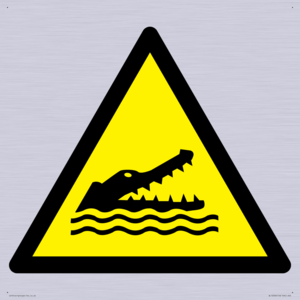 WL12006: W067 Warning: Crocodiles, alligators or caymans