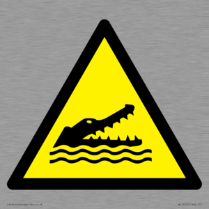 WL12006: W067 Warning: Crocodiles, alligators or caymans