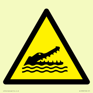 WL12006: W067 Warning: Crocodiles, alligators or caymans