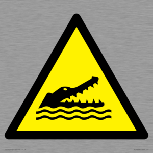 WL12006: W067 Warning: Crocodiles, alligators or caymans