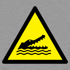 WL12006: W067 Warning: Crocodiles, alligators or caymans