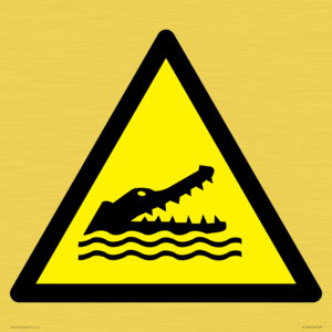 WL12006: W067 Warning: Crocodiles, alligators or caymans