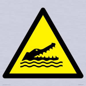 WL12006: W067 Warning: Crocodiles, alligators or caymans